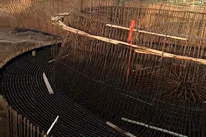 洛阳砼烟囱新建施工现场