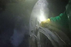 洛阳消防水池堵漏现场
